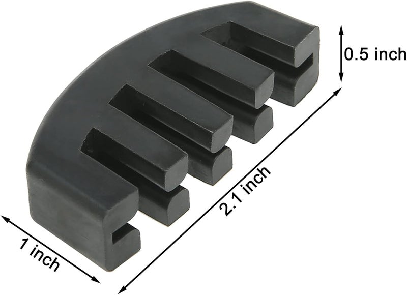 Mihey Violin Mute, 4/4 Rubber Violin Practice Mute, Black - Image 2